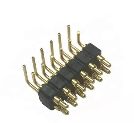 Probes à ressort en laiton angle droit Pogo Pins Connecteur magnétique 1 à 4 broches