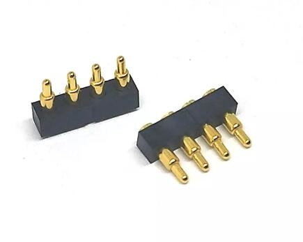 Puissant connecteur USB Pogo Pin Plaqué or soudure imperméable à l'eau 2 broches