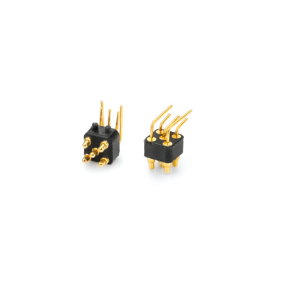 1 Ampère PA66 Pogo à angle droit, connecteurs à ressort pour le chargement des équipements