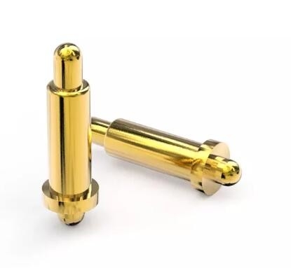 Contact en laiton de haute précision 4mm double face Pogo broches à ressort double tête chargée