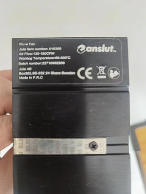Ventilateur de poêle à chaleur ODM OEM 0,01 mm Alu. Application d'accueil ABS