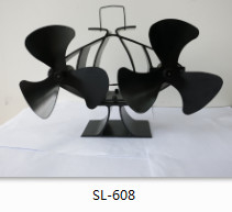 OEM ODM Ventilateur de poêle à chaleur 0,01 mm Alu ABS Application à domicile